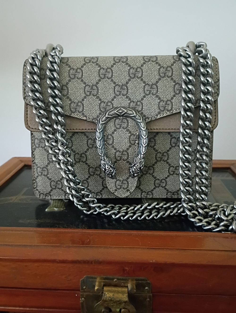 Gucci Supreme Monogram Dionysus Mini Shoulder Bag